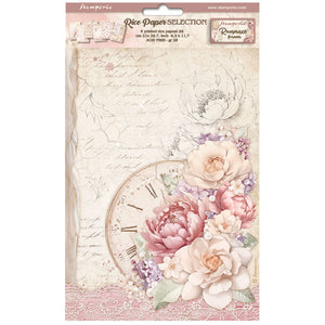 DFSA4XRM Rice Paper A4 Set of 6 Romance Forever