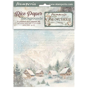 DFSAK6044 Rice Paper A6 Set of 8 The Owl's House