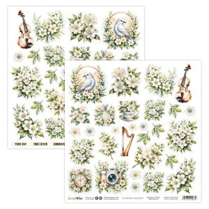 Flowers Melody 07 Double Sided 12 x 12