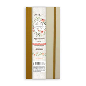 JCH04 Mixed Media Journal Watercolor Paper 36 Blank Pages 250 gsm 10x21cm
