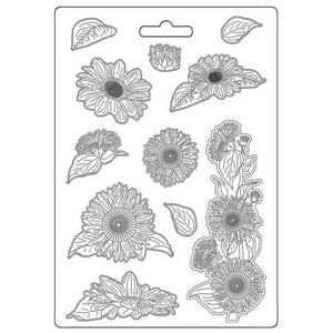 K3PTA4562 Soft Maxi Mold Sunflower Art