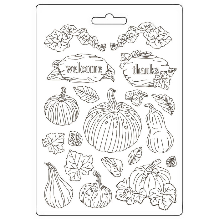 K3PTA4582 Soft Maxi Mold Golden Harmony Pumpkins