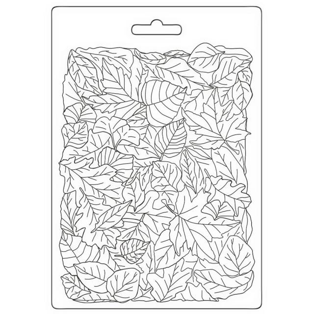 K3PTA5658 Soft Mold A5 Woodland Leaves Pattern