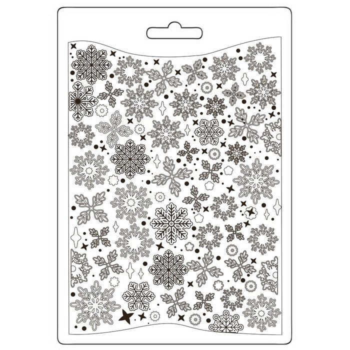 K3PTA5664 Soft Mold A5 Dewdrops Snowflakes