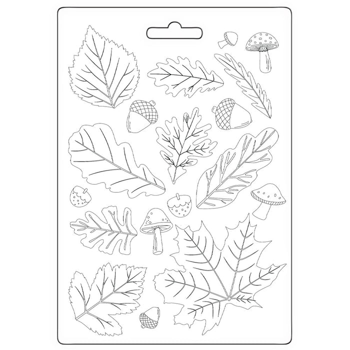 K3PTA5676 Soft Mold A5 Whispering Woods Leaves