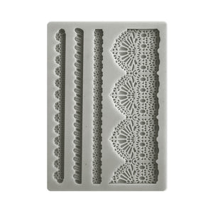 KACM15 Silicon Mold A6 Sunflower Art Lace and Border