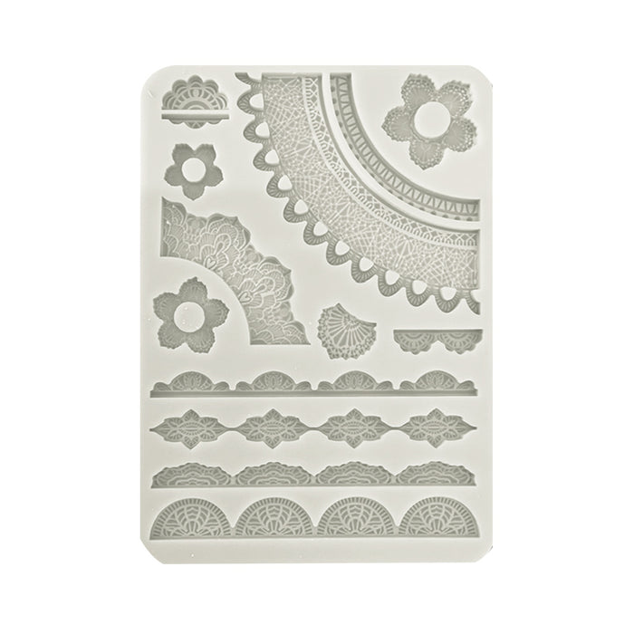 KACMA516 Silicon Mold A5 Secret Diary Lace Borders