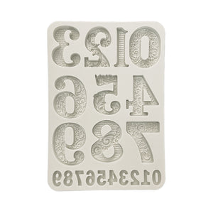 KACMA528 Silicon Mold A5 Gear Up for Christmas Numbers