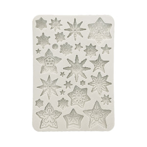 KACMA532 Silicon Mold A5 Gear Up for Christmas Stars