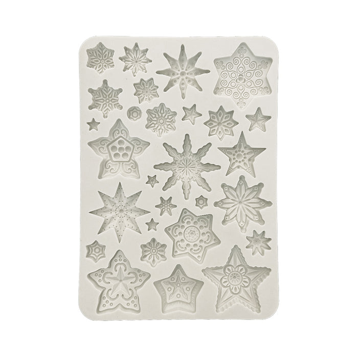 KACMA532 Silicon Mold A5 Gear Up for Christmas Stars