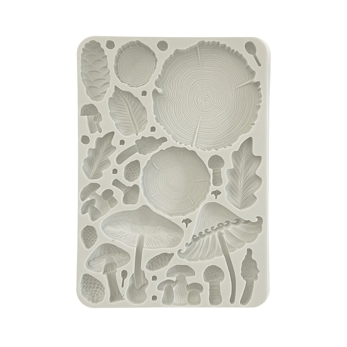 KACMA536 Silicon Mold A5 Golden Harmony Wood and Mushrooms
