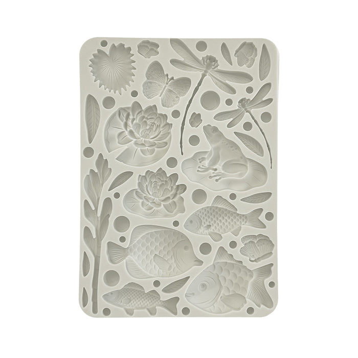 KACMA540 Silicon Mold A5 Forest Fish and Dragonfly