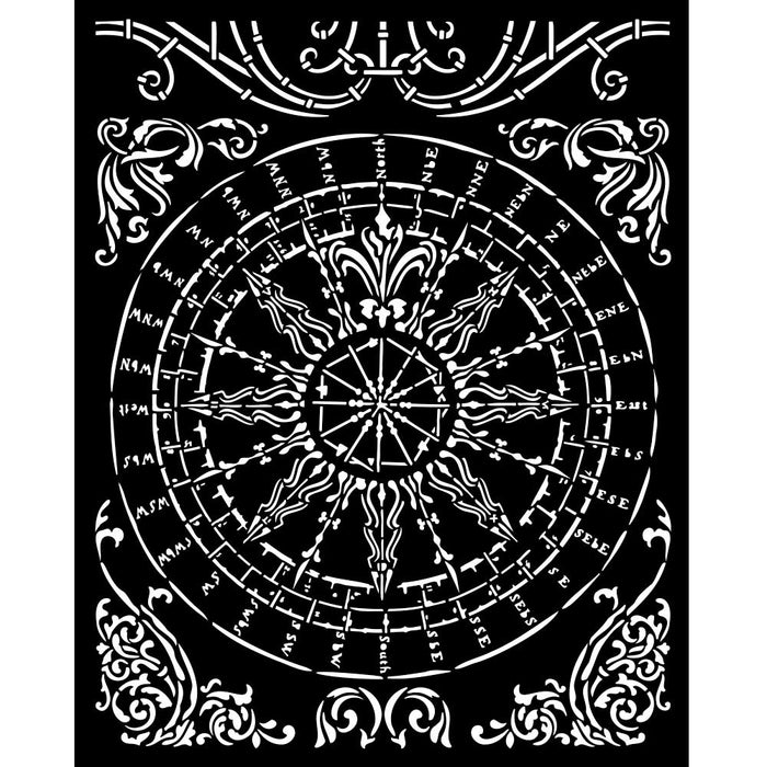 KSTD157 Thick Stencil 20x25 Sir Vagabond Fantasy World Round