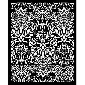 KSTD158 Thick Stencil 20x25 Sir Vagabond Fantasy World Damask