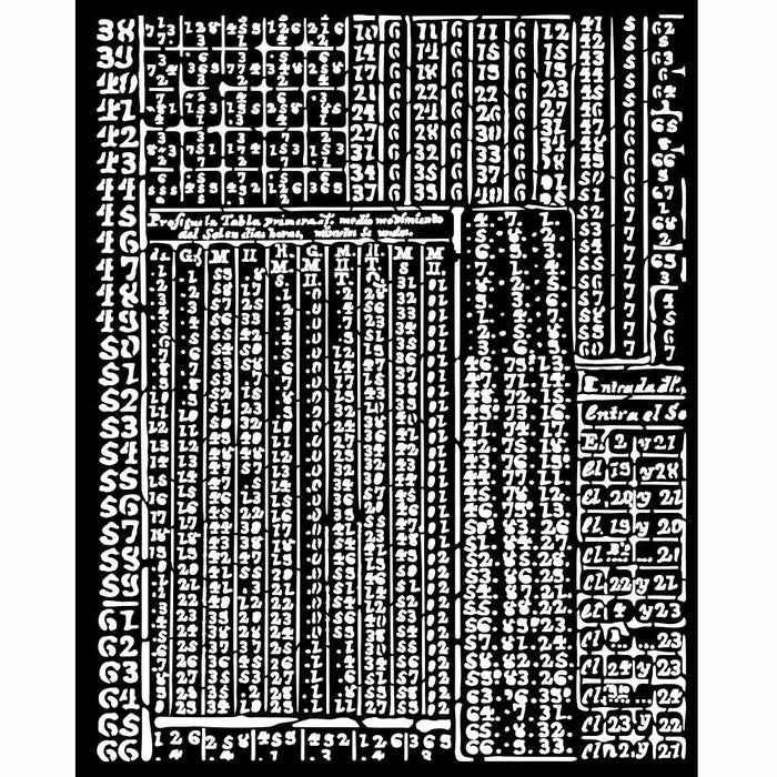 KSTD165 Thick Stencil 20x25 Fortune Heiroglyphic