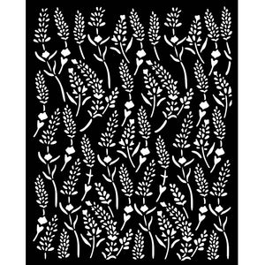 KSTD168 Thick Stencil 20x25 Lavender Pattern
