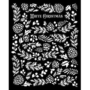 KSTD185 Thick Stencil 20x25 The Owl's House Pine Cones