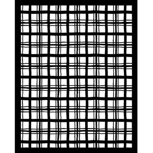 KSTD186 Thick Stencil 20x25 Whispering Woods Tartan
