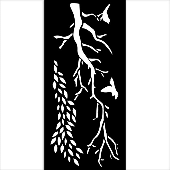 KSTDL106 Thick Stencil 12x25 Dewdrops Branches