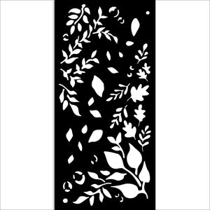 KSTDL108 Thick Stencil 12x25 Dewdrops Big Leaves