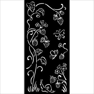 KSTDL115 Thick Stencil 12x25 Hidden Grove Strawberries