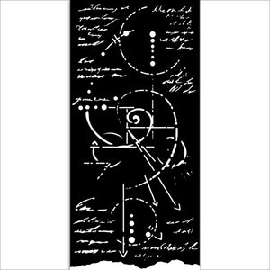KSTDL116 Thick Stencil 12x25 Silent Sea Fossil