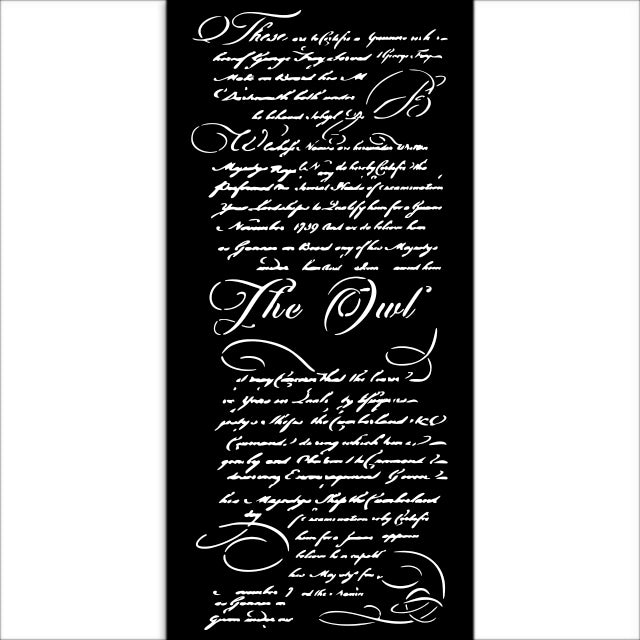 KSTDL126 Thick Stencil 12x25 The Owl's House Letter