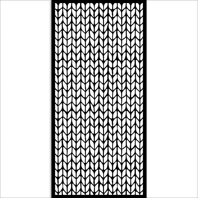 KSTDL129 Thick Stencil 12x25 Whispering Woods Knitting Pattern