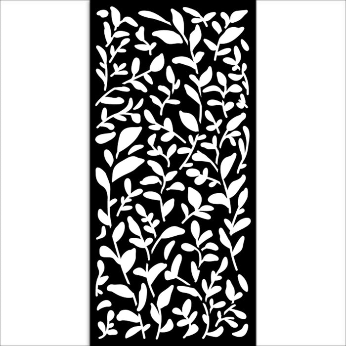 KSTDL92 Thick Stencil 12x25 Secret Diary Leaves Pattern