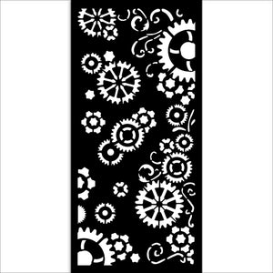 KSTDL98 Thick Stencil 12x25 Gear Up for Christmas Gears