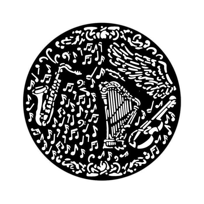 KSTDQ120 Thick Stencil 18x18 Music Violin and Trumpet