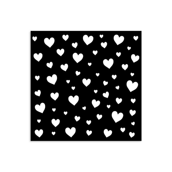 KSTDS42 Thick Stencil 12 x 12 Timeless Hearts