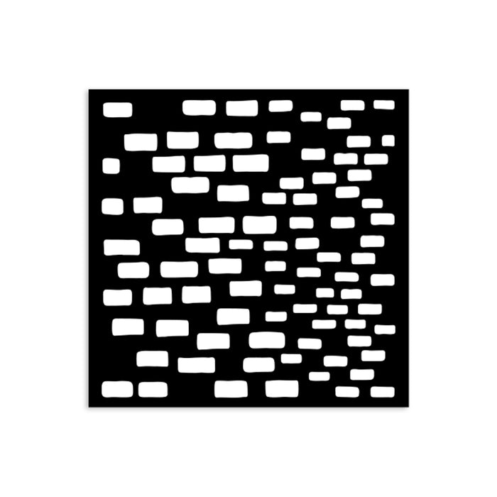KSTDS44 Thick Stencil 12 x 12 Silent Sea Bricks