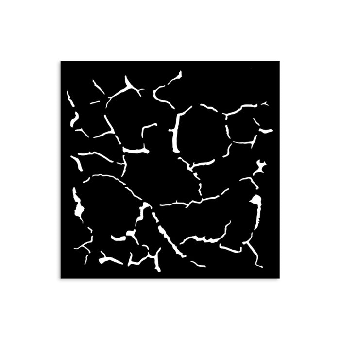 KSTDS47 Thick Stencil 12 x 12 Silent Sea Crackle