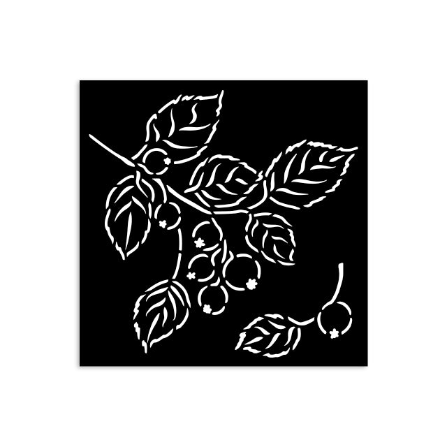 KSTDS60 Thick Stencil 12 x 12 Whispering Woods Berries