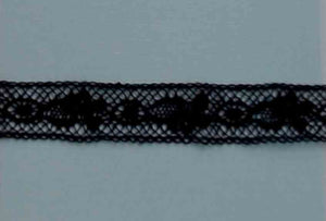L35 French Insertion 1/2" Price per yard Black