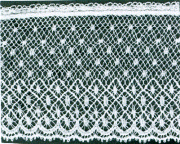 L399 French Val Cotton 1.5" Price per yard White