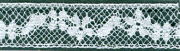 L430 French Maline Insertion Cotton 1/2" Price per yard Black