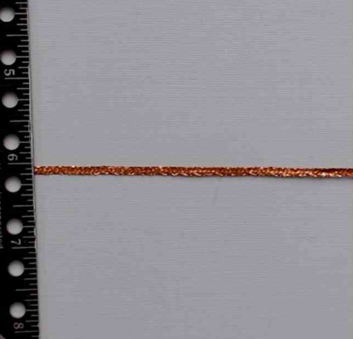 M308 Metallic Flat Ribbon Trim Copper