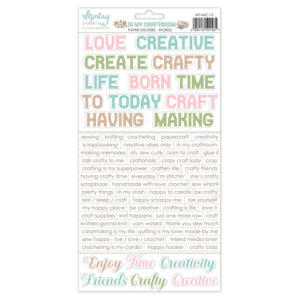 In My Craft Room 6 x 12 Paper Stickers Words