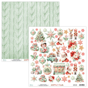 Merry and Joy 12 x 12 Elements sheet