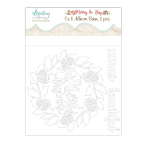 Merry and Joy 6 x 8 Chipboard Album Set/8