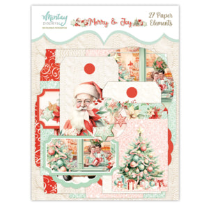 Merry and Joy Paper Elements 27 Pieces