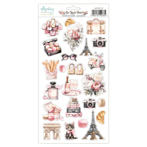 See You in Paris 6 x 12 Paper Stickers Elements