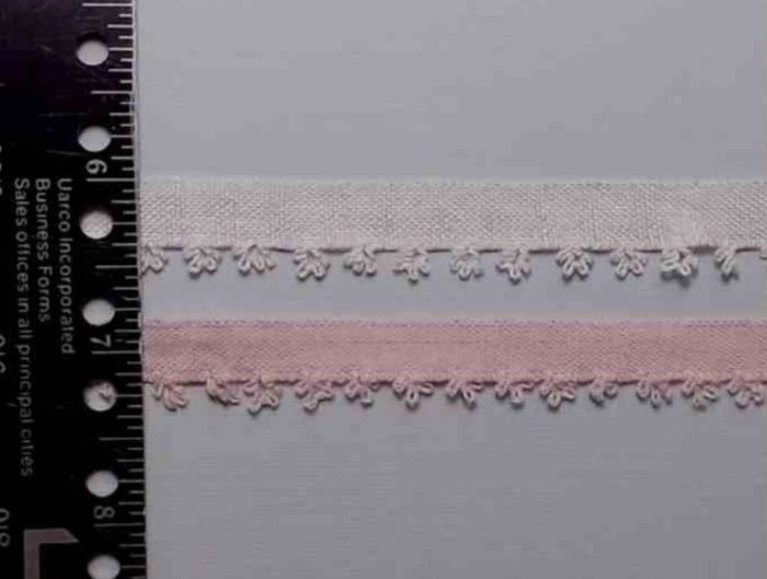 R569 5/8" 100% Cotton with Picot Edge