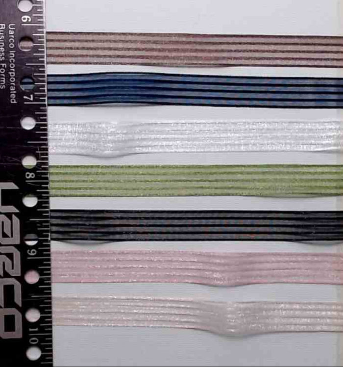R586 1/2" Sheer Organdy Tone on Tone Satin Stripe