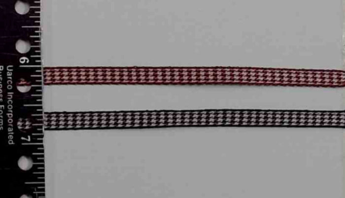 R591 1/4" Woven Cotton Houndstooth Check