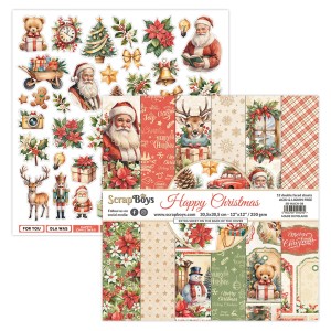 Happy Christmas 12 x 12 Double Sided Pad