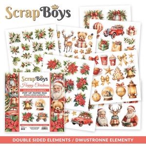 Pop Up Happy Christmas 6x6 Double Sided Pad