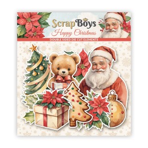 Happy Christmas Die Cuts 47/PK Double Sided
